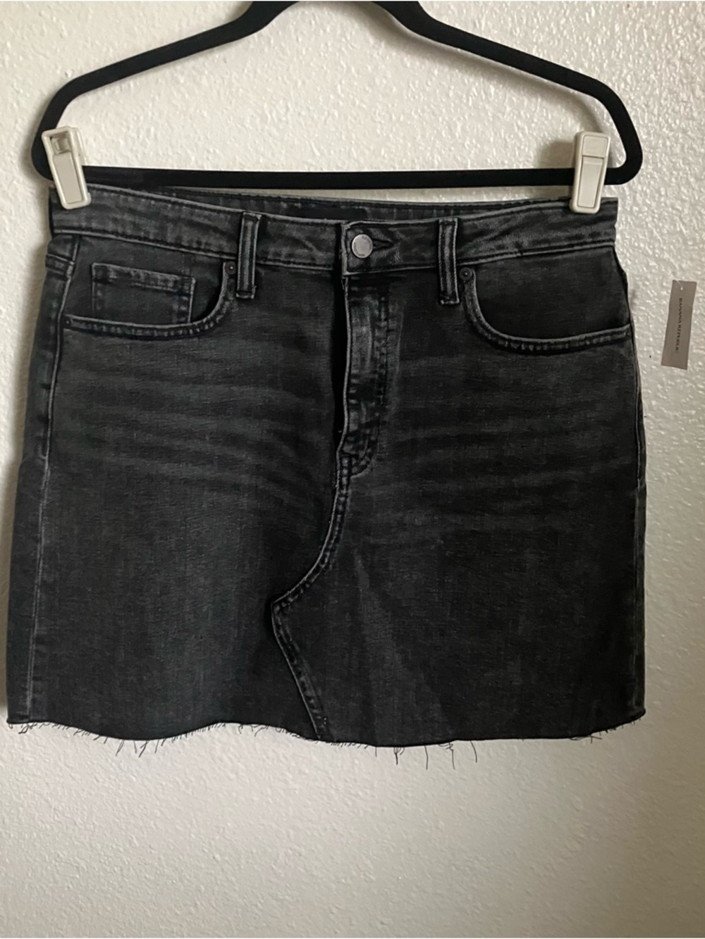 Banana Republic Charcoal Black Denim Mini Skirt NWTs